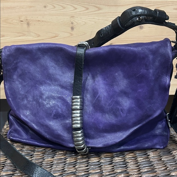 Handbags - Purple Leather AS98 Bag